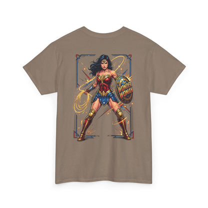 Wonder Woman Graphic Tee — Retro Heroine Illustration T‑Shirt
