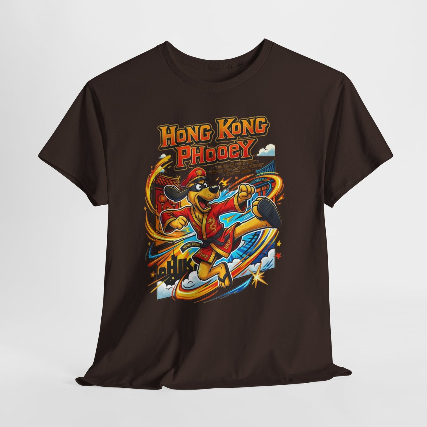 Hong Kong Phooey Retro Cartoon T-Shirt — Vintage Animated Hero Tee