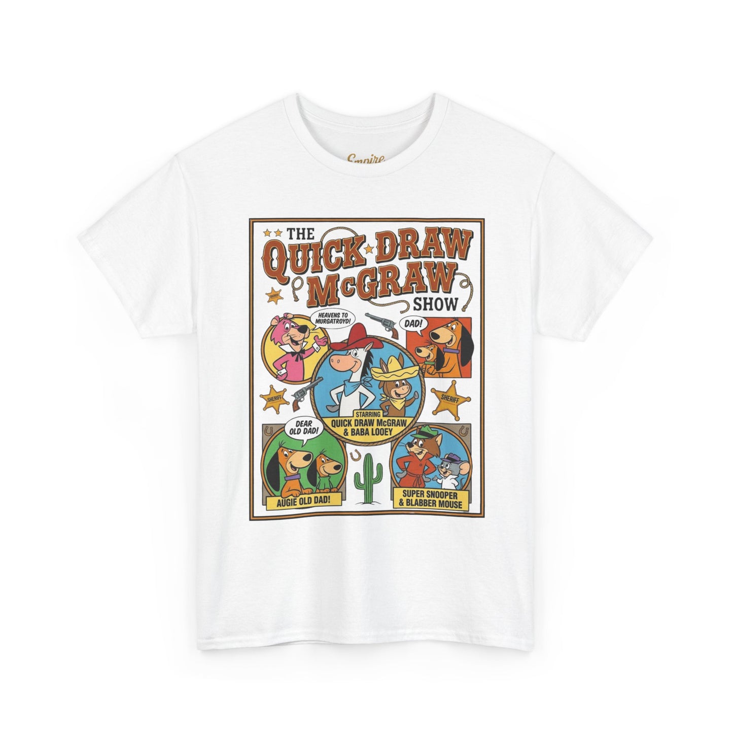 Quick Draw McGraw Retro Cartoon T‑Shirt