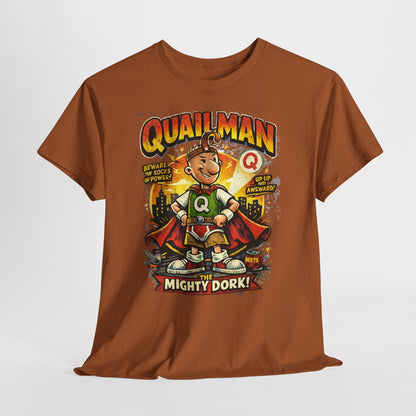 Quailman Mighty Dork T-Shirt — Retro Cartoon Graphic Tee