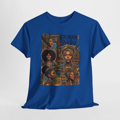 Retro Soul Collage Tee – Erykah Badu Inspired Graphic T-Shirt
