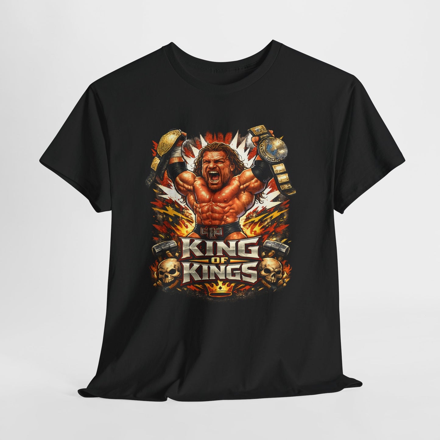 King of Kings Tee - Retro Wrestling Champion Graphic T-Shirt