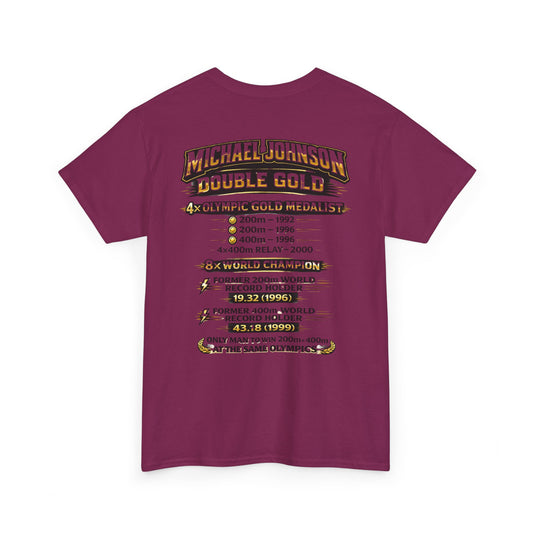 Michael Johnson 'Double Gold' Olympic Track Tribute Tee