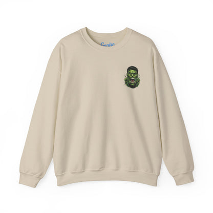 Hulk Graphic Crewneck Sweatshirt — Bruce Banner Movie Poster Design