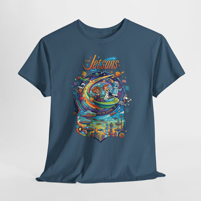 Retro Space Adventure T‑Shirt – Colorful Sci‑Fi Graphic Tee