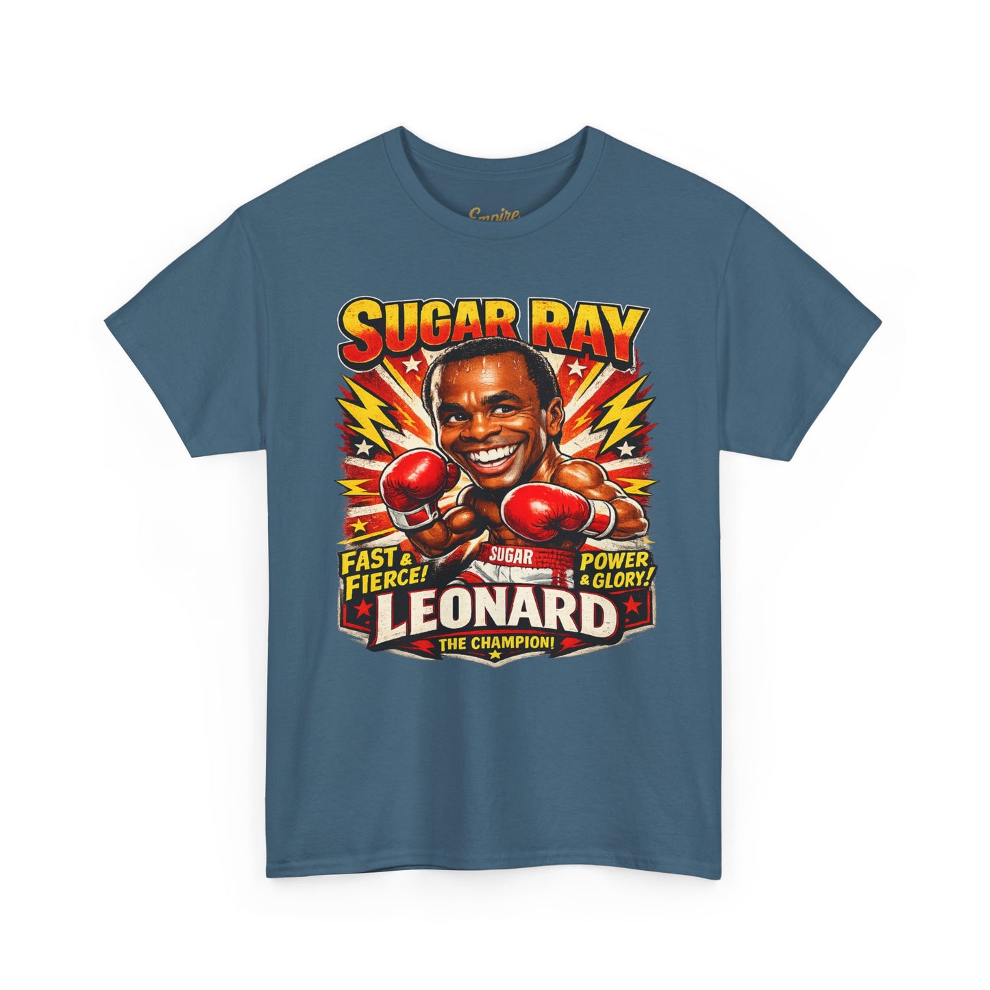 Vintage Boxing Champion Tee – “Sugar Ray Leonard” Graphic Shirt