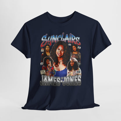 Retro Living Single Collage Tee — 'Sinclaire James-Jones' Graphic T-Shirt
