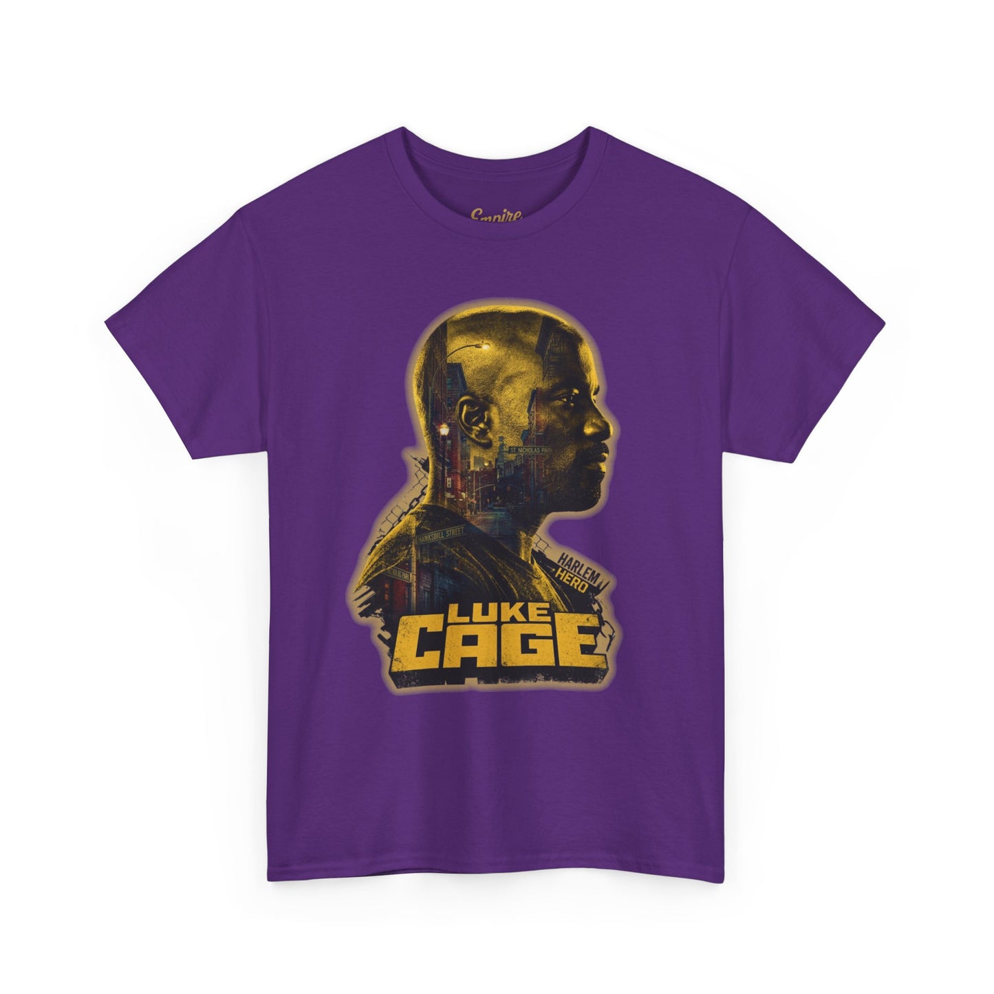 Luke Cage Profile Graphic Tee — Retro Marvel Street Hero T‑Shirt