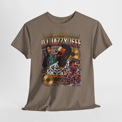 DJ Jazzy Jeff Tribute Tee — "The Magnificent DJ Jazzy Jeff" Retro Hip-Hop Graphic Shirt