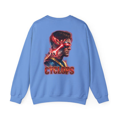 Cyclops Graphic Sweatshirt — Retro X‑Men Laser Portrait Crewneck