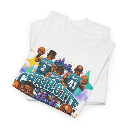Charlotte Hornets Basketball T-Shirt — Team Player Caricature Tee