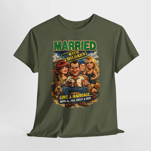 Married with Children Retro TV Tee — Vintage Sitcom Graphic Shirt