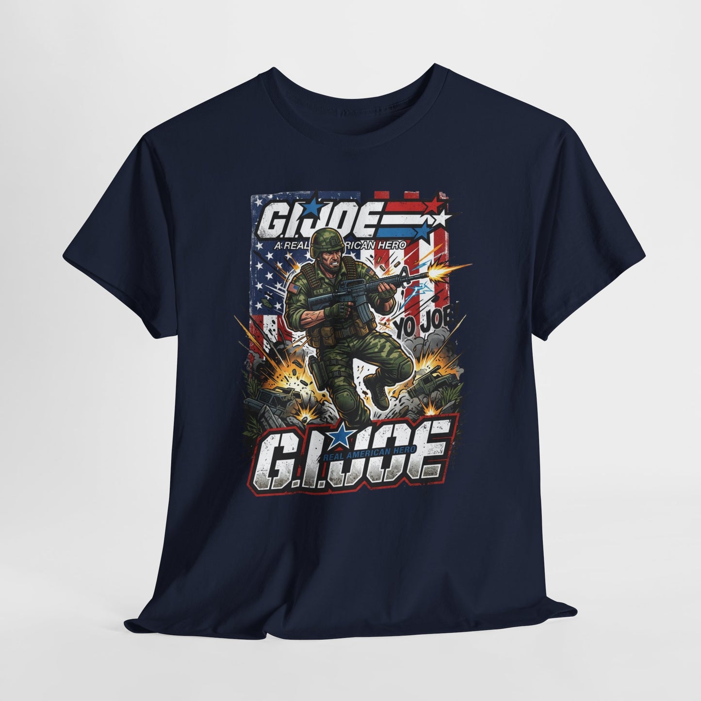 GI Joe Graphic Tee – Vintage Military Action Poster T-Shirt