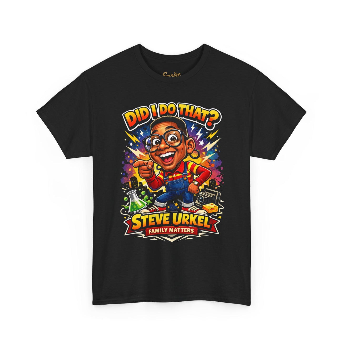 Did I Do That? Steve Urkel Tee – Retro 90s Family Matters Graphic Shirt