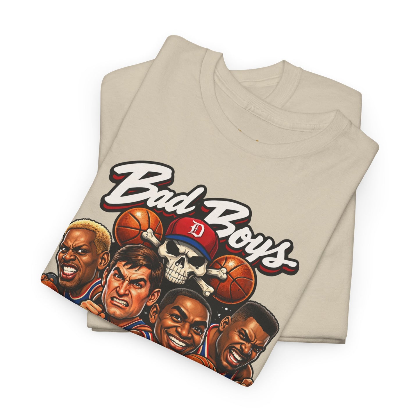 Detroit Pistons "Bad Boys" T-Shirt — Vintage Basketball Team Tee
