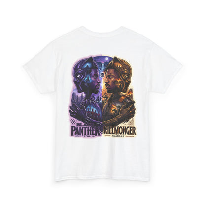 Black Panther vs Killmonger Graphic Tee – Retro Marvel Movie Poster T-Shirt