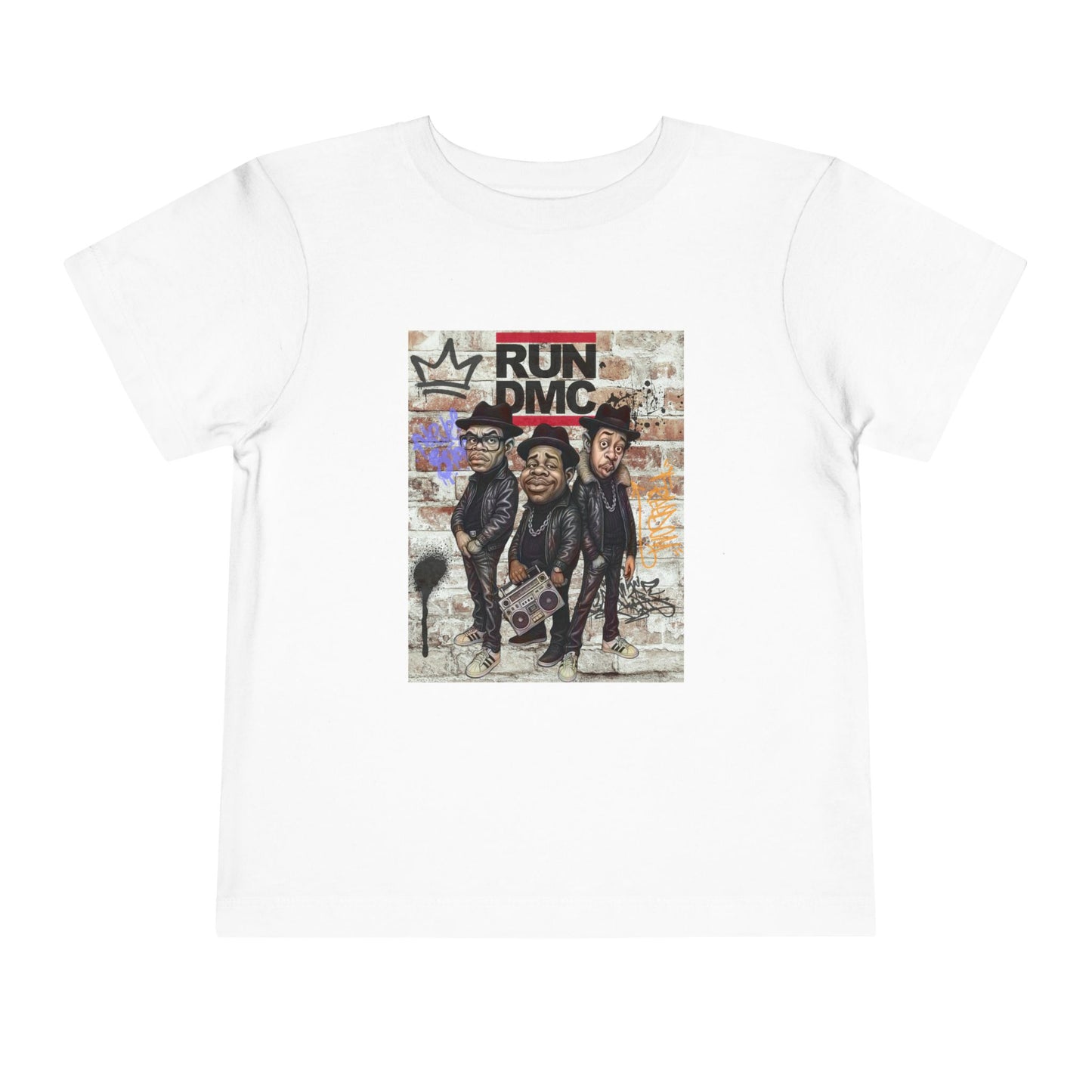 Toddler Short Sleeve Tee with Iconic Design, Hip-Hop Kids Shirt, Music Lover Gift, Birthday Outfit, Cool Toddler Apparel