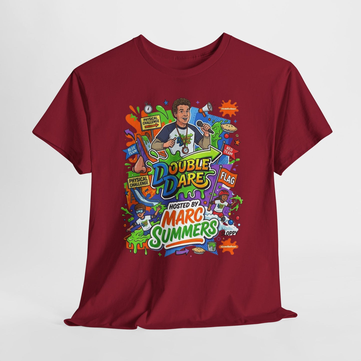 Double Dare Retro Graphic Tee — Hosted by Marc Summers, 90s Nickelodeon Nostalgia