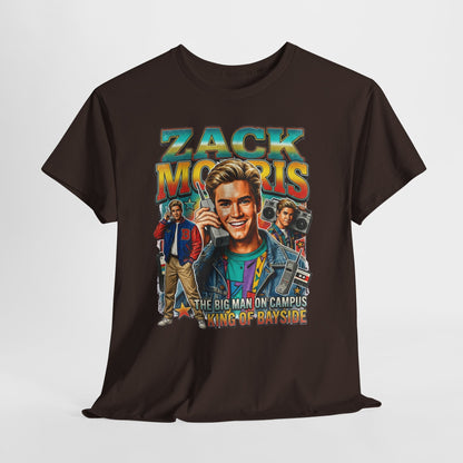 Zack Morris Retro TV Tee — 'The Big Man on Campus' Vintage 90s Graphic T-Shirt