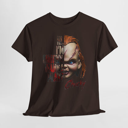 Chucky "Hi, I’m Chucky. Wanna Play?" Graphic Tee