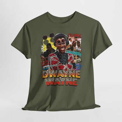 Retro A Different World Collage Graphic Tee — Dwayne Wayne Tribute Design
