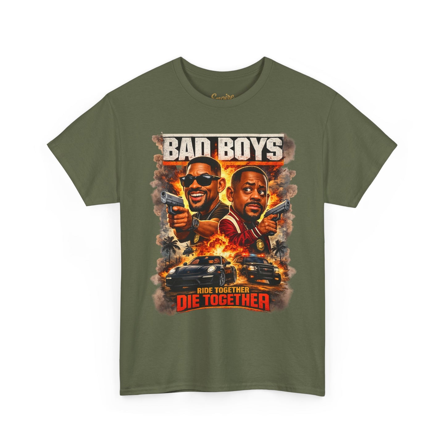 Bad Boys Movie Poster Tee — "Ride Together, Die Together" Graphic T-Shirt