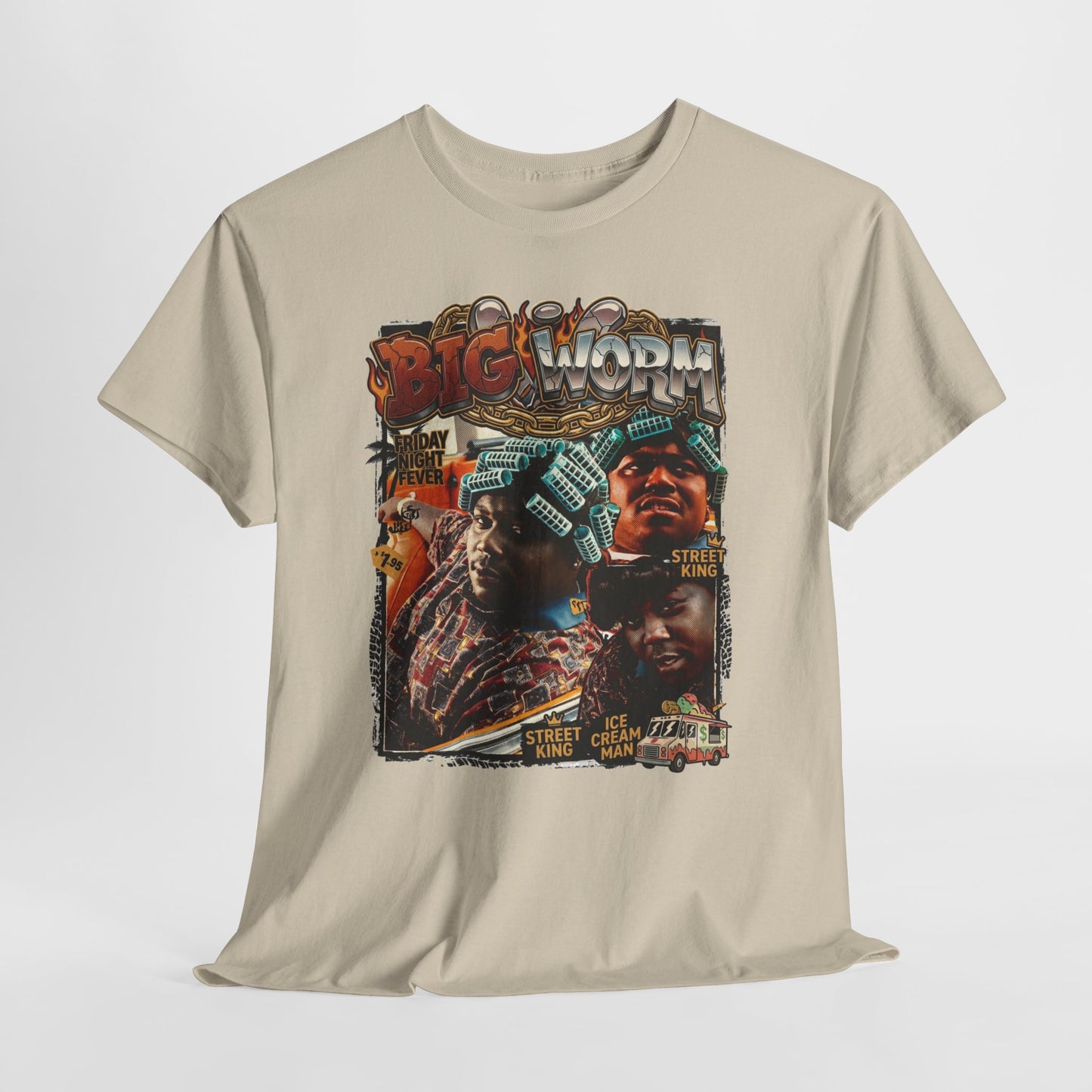 Big Worm Vintage Tee — 'Big Worm' Graphic Movie Tribute Shirt