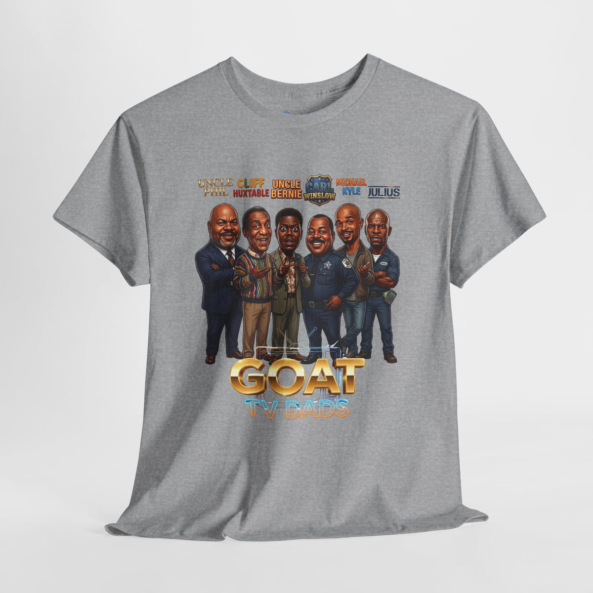 TV Legends Caricature T-Shirt — "GOAT TV Dads" Graphic Tee