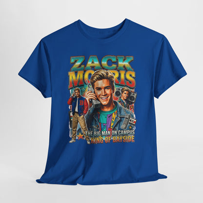 Zack Morris Retro TV Tee — 'The Big Man on Campus' Vintage 90s Graphic T-Shirt