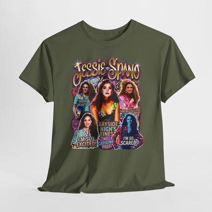 Retro Collage Graphic Tee — Jessie Spano Vintage TV Quote Shirt
