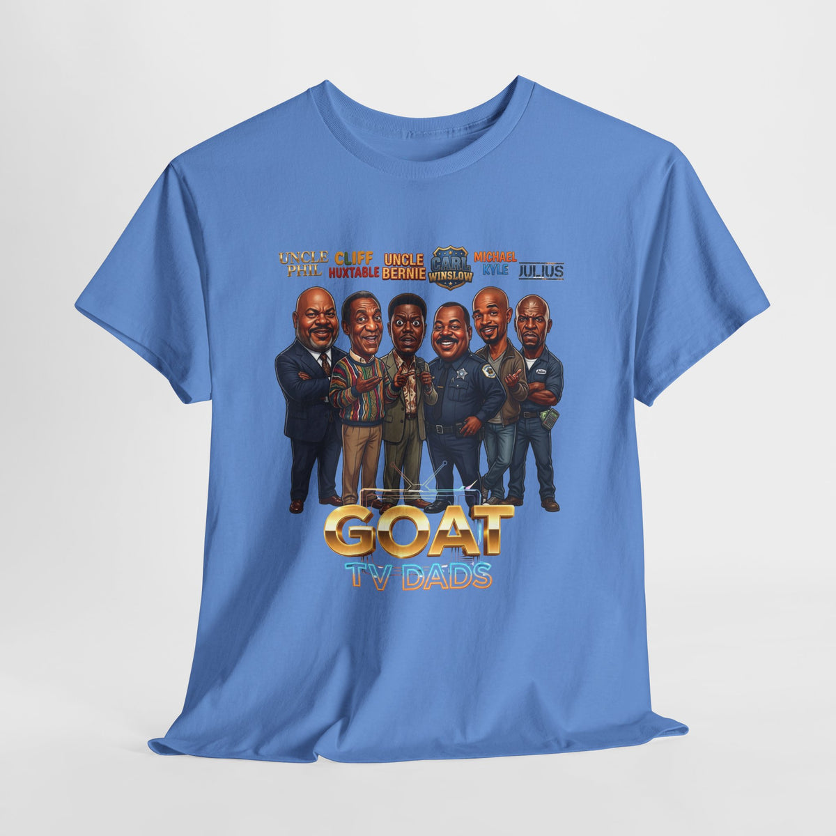 TV Legends Caricature T-Shirt — "GOAT TV Dads" Graphic Tee