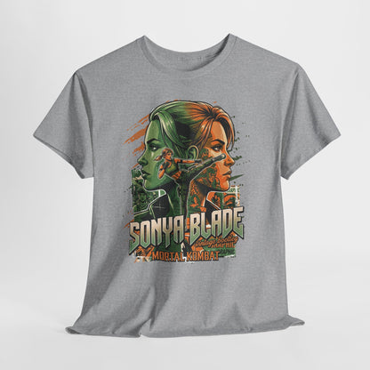 Sonya Blade Retro Fighter T-Shirt — Mortal Kombat Inspired Graphic Tee