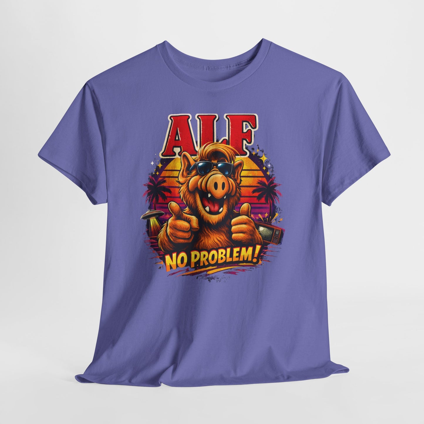 ALF “No Problem!” Graphic Tee — Retro 80s TV Character T-Shirt