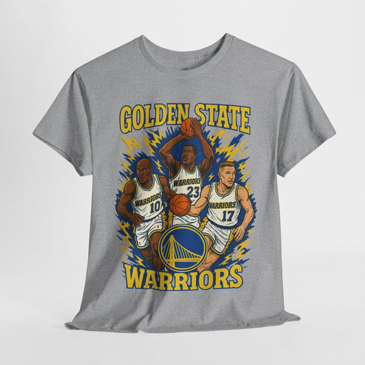 Golden State Warriors Vintage Unisex Heavy Cotton Tee, NBA Fan Shirt, Sports Apparel, Basketball Gift, Retro Graphic T-Shirt