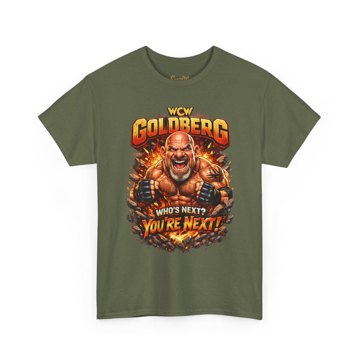 WCW Goldberg 'Who's Next? You're Next!' T-Shirt – Retro Wrestling Fan Tee