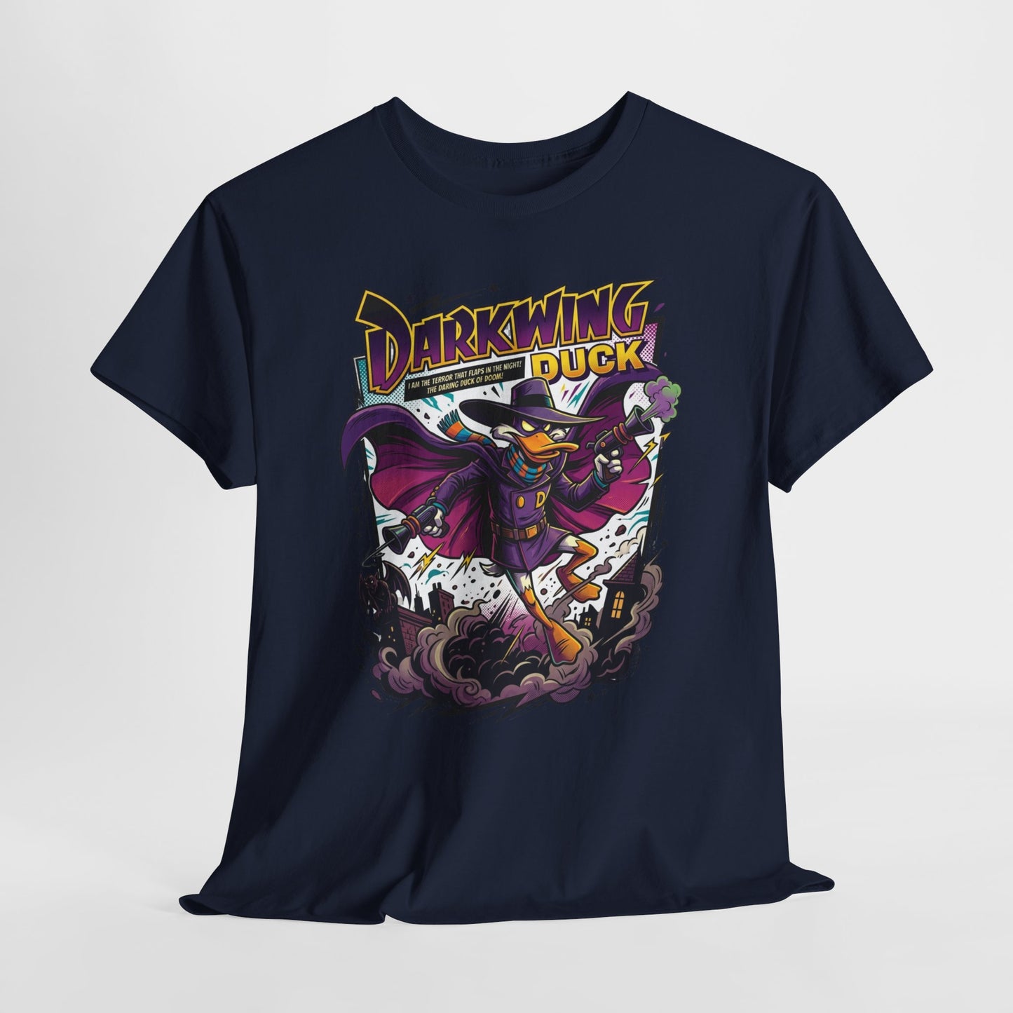 Darkwing Duck Graphic Tee — Retro Cartoon Superhero Shirt