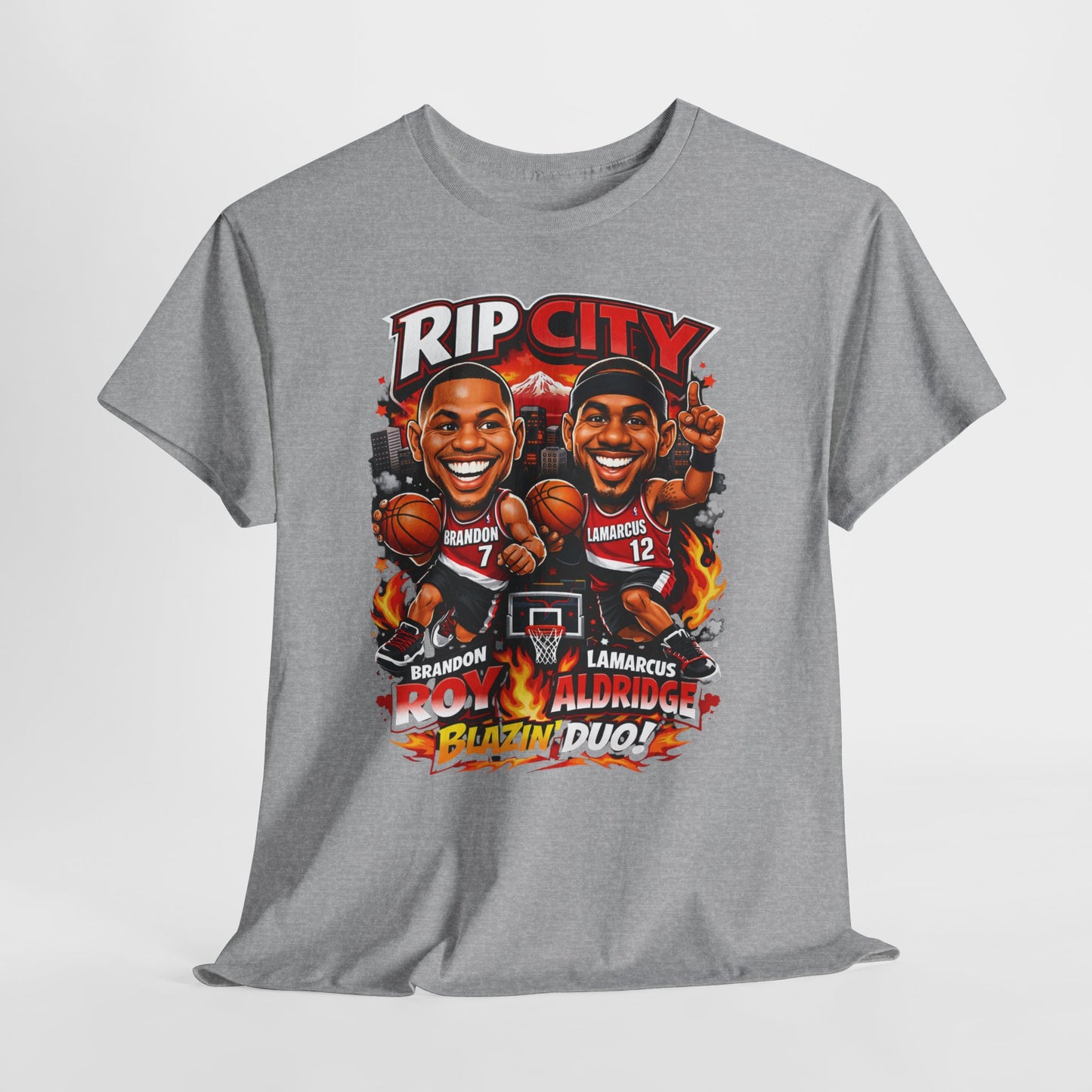 Rip City Basketball T-Shirt — Caricature Trail Blazers Fan Tee