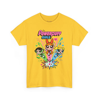 Powerpuff Girls Graphic Tee — Retro Cartoon Team Shirt