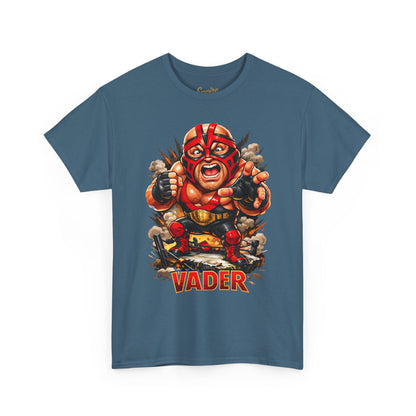 Vader Wrestler Graphic Tee — Retro Cartoon Wrestling T‑Shirt