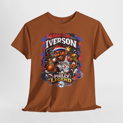 Philly Legend Basketball Tee — Iverson Retro Graphic Shirt