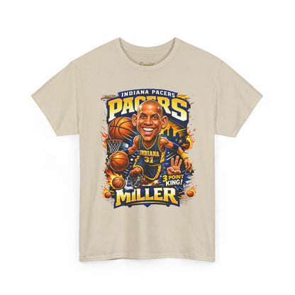 Pacers Miller 3-Point King Basketball T-Shirt