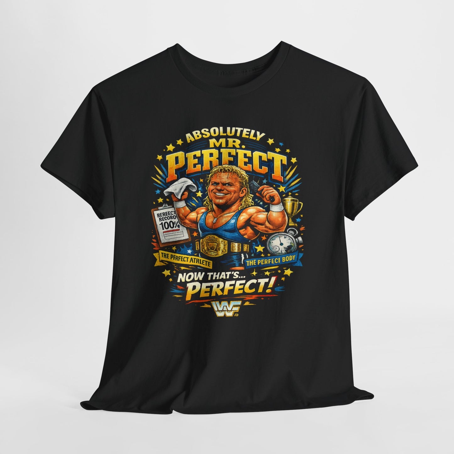 Retro Wrestling 'Mr. Perfect' Graphic Tee — Vintage WWF Wrestling Shirt