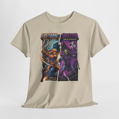 He-Man vs. Skeletor Comic Art T-Shirt