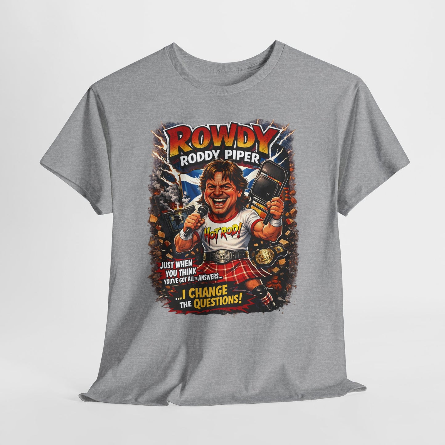 Rowdy Roddy Piper T-Shirt — Retro Wrestling Graphic Tee