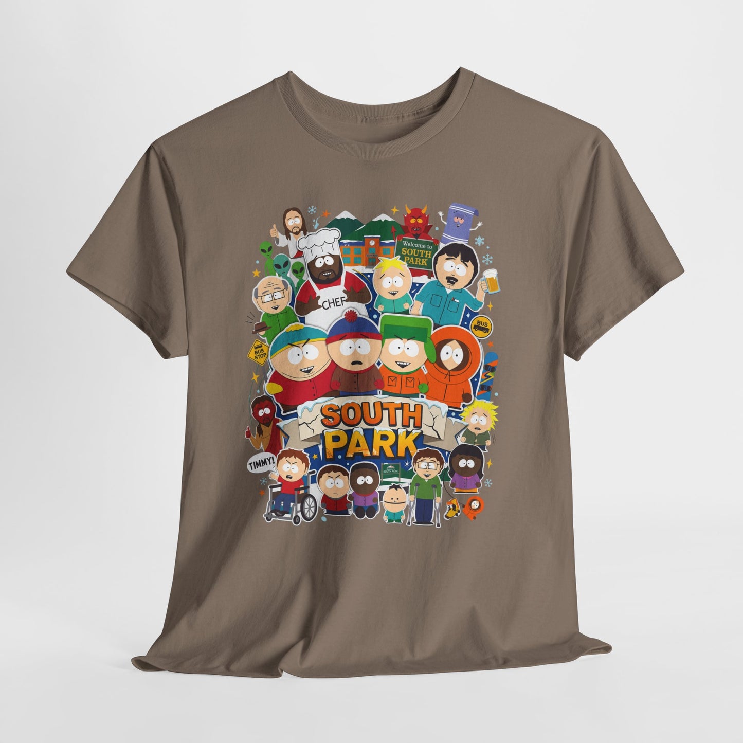 South Park Characters Graphic Tee — Cartoon TV Show Fan T-Shirt
