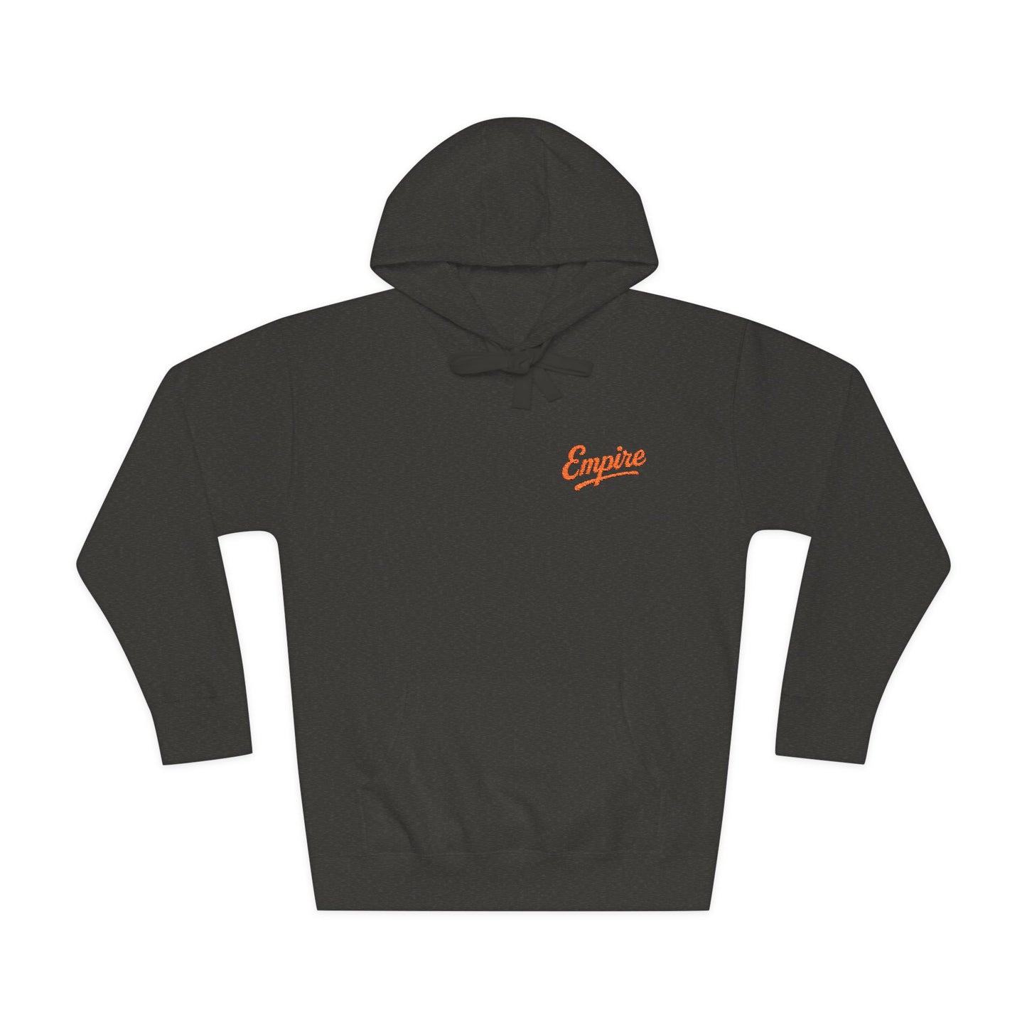 Empire Signature Embroidered Hoodie — Minimal Fleece with Orange 'Empire' Logo