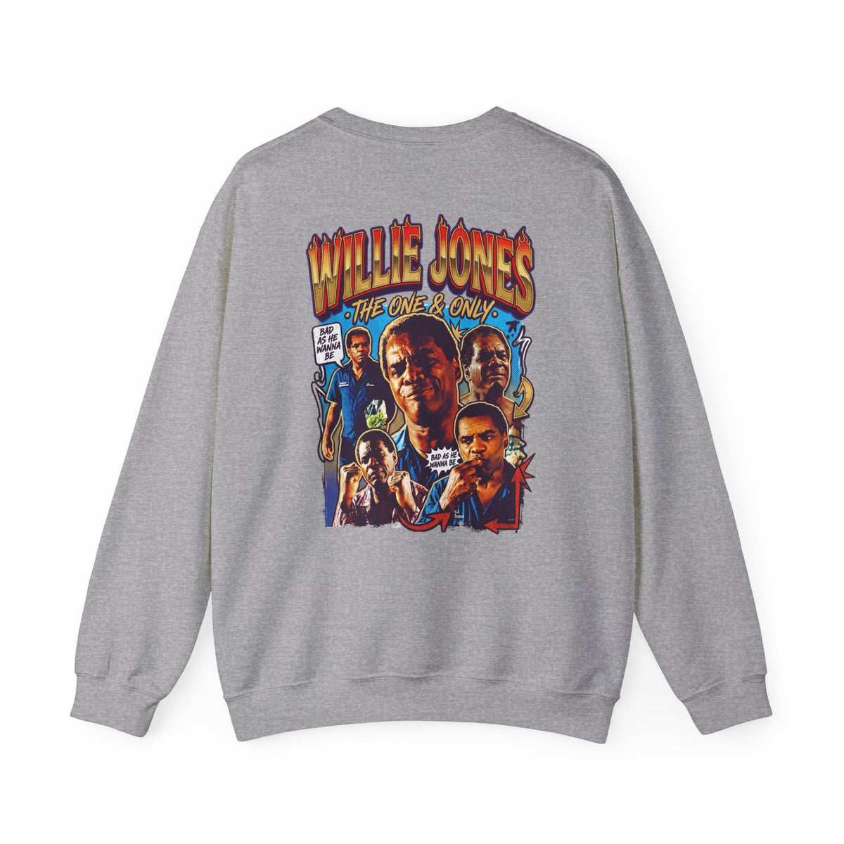 Willie Jones Graphic Crewneck Sweatshirt — Retro Soul Portrait Pullover