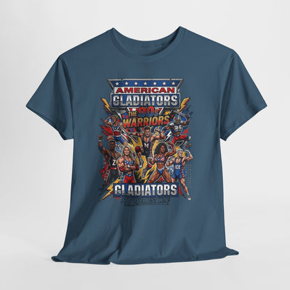 American Gladiators Retro Graphic Tee — Warriors Coliseum Design