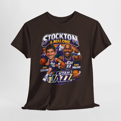 Utah Jazz Basketball Tribute Tee, Unisex Cotton Shirt, NBA Fan Gift, Sports Apparel, Retro Graphic T-Shirt