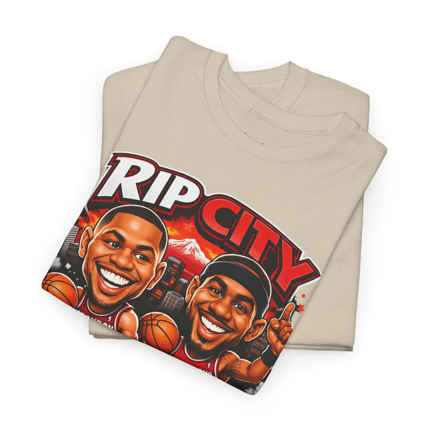 Rip City Basketball T-Shirt — Caricature Trail Blazers Fan Tee